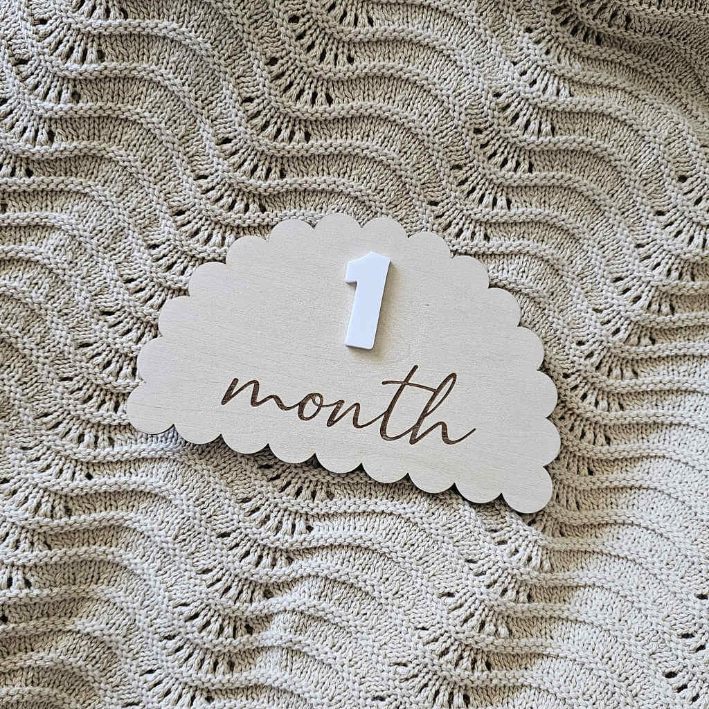 Interchangeable Scalloped Milestone cards