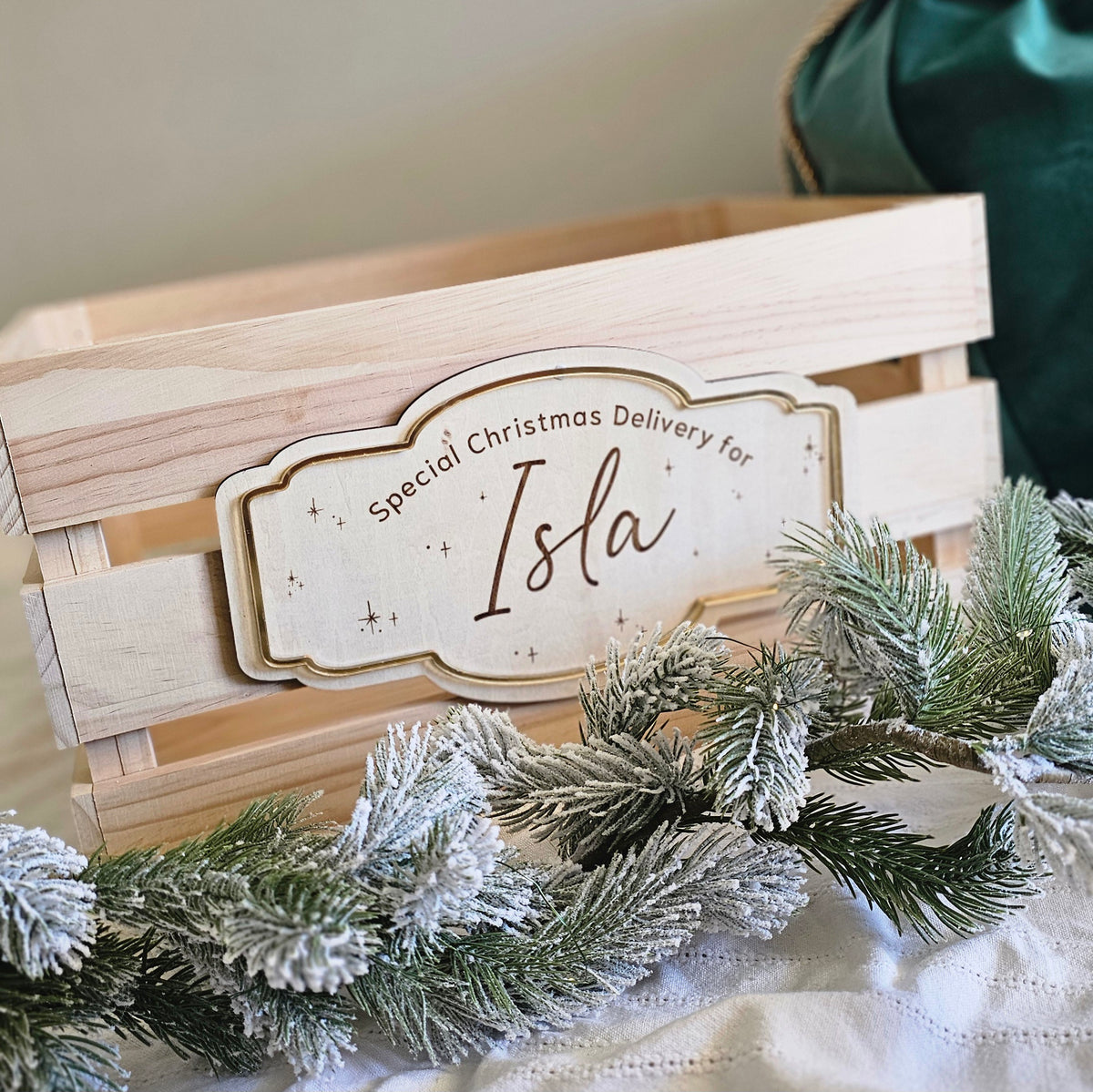 Christmas Crate Plaque