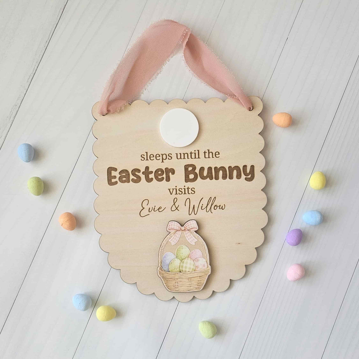 Scalloped Easter Countdown