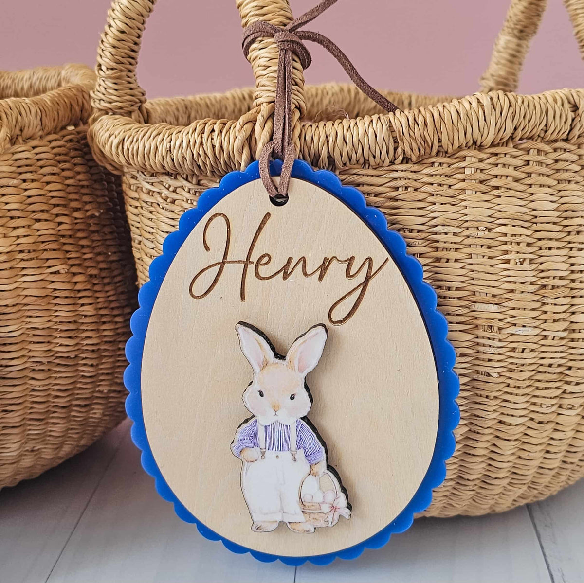 Vintage Meadow Easter Basket tags