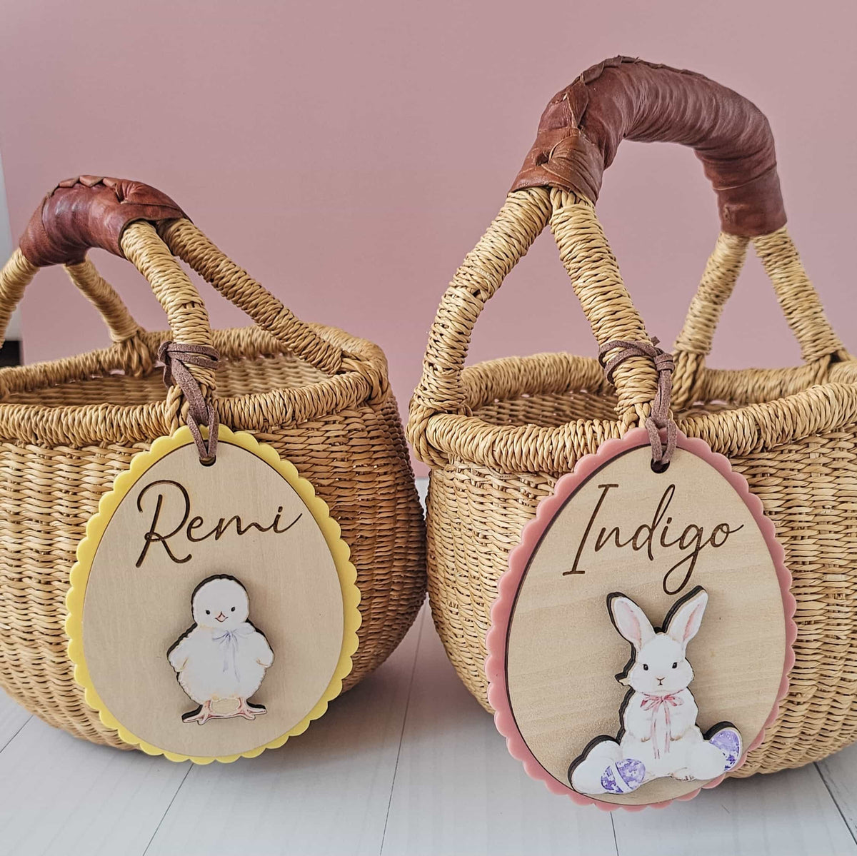 Vintage Meadow Easter Basket tags