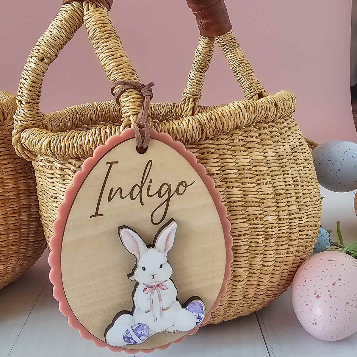 Vintage Meadow Easter Basket tags
