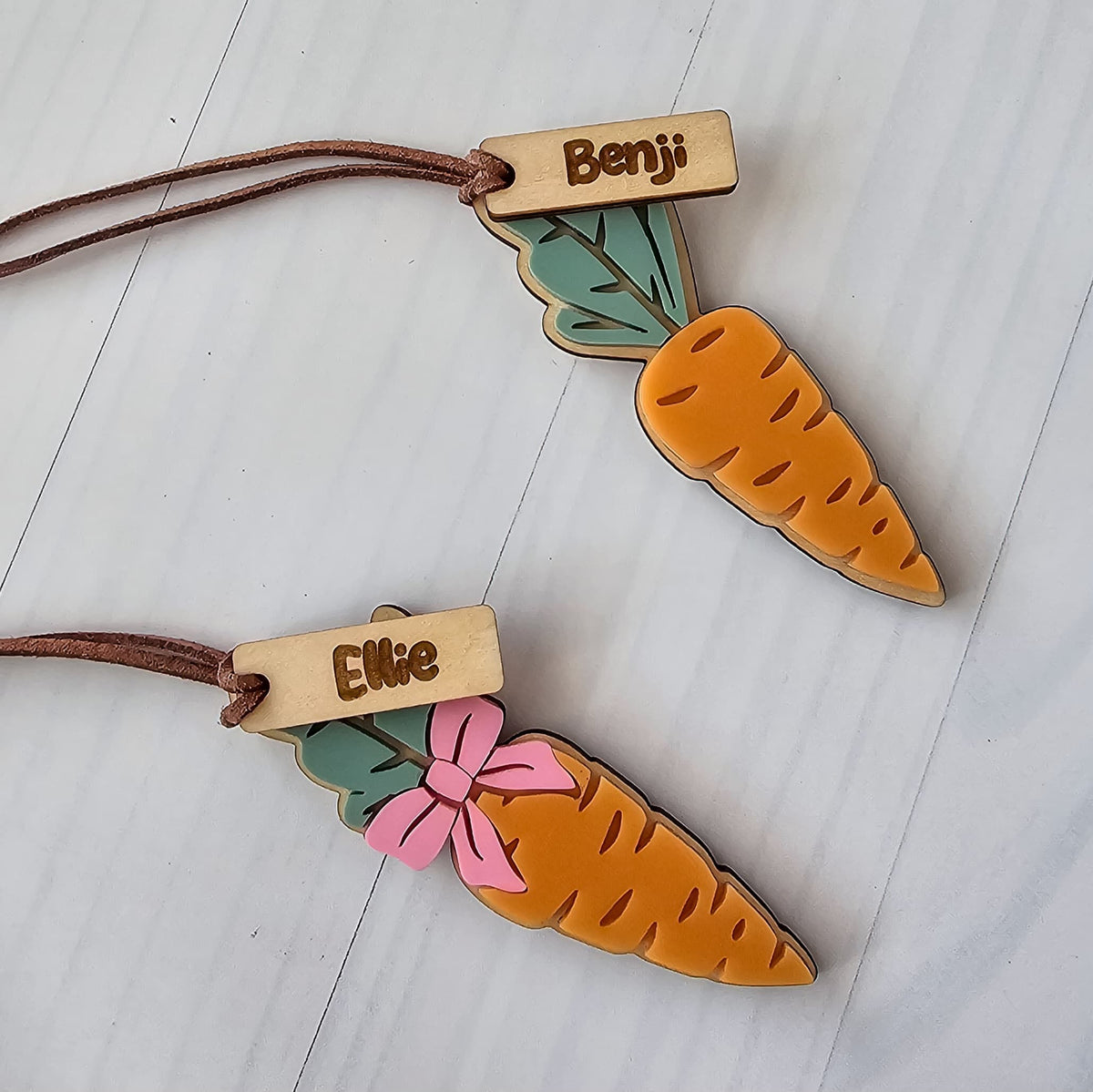 Mini Carrot Easter Tags
