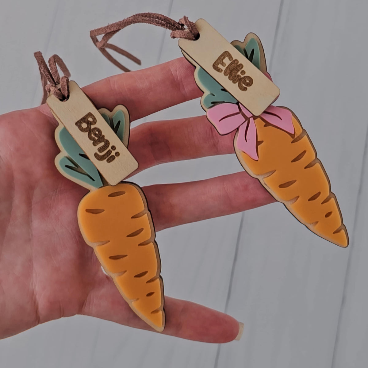Mini Carrot Easter Tags