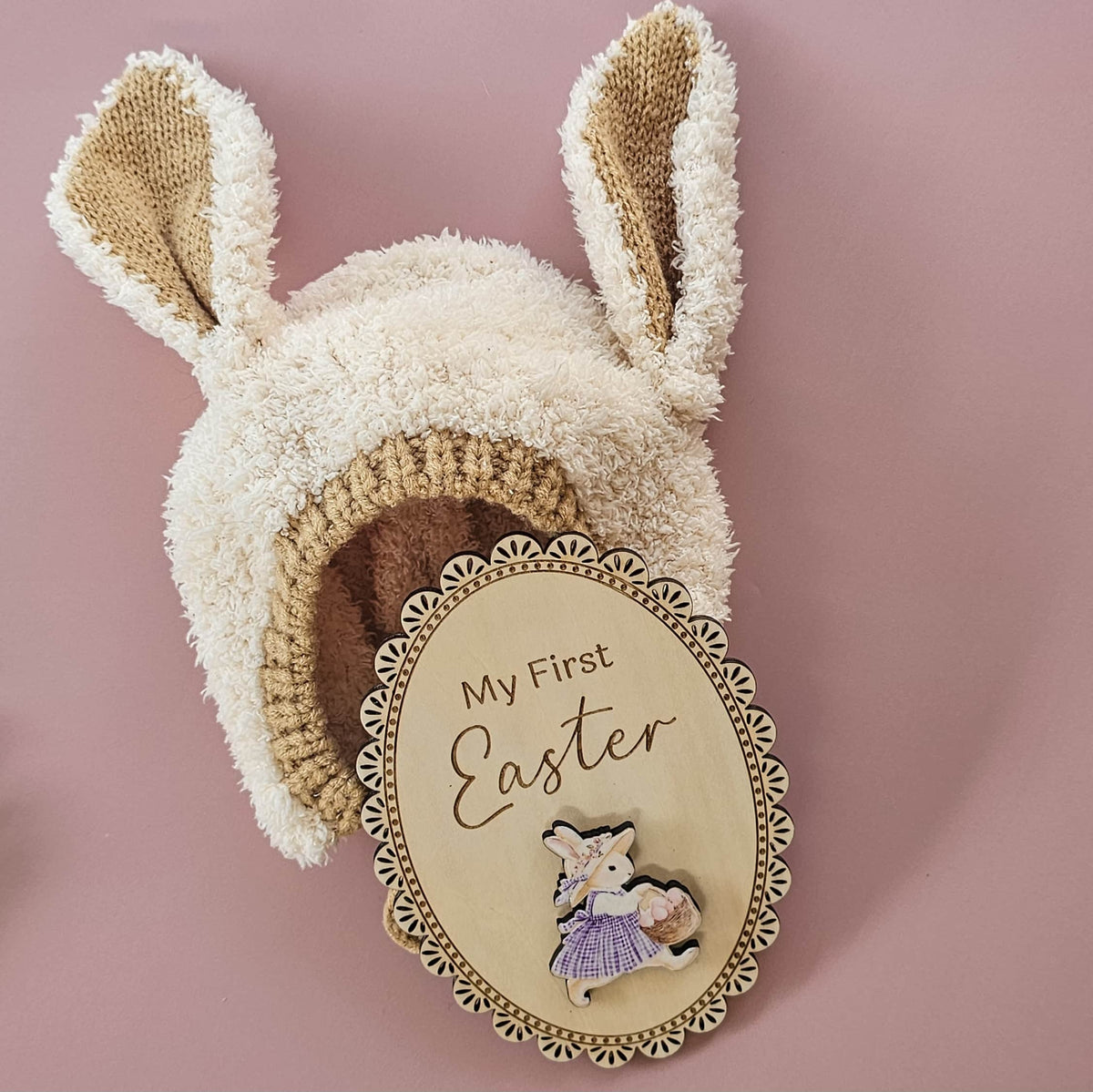 Vintage First Easter plaque