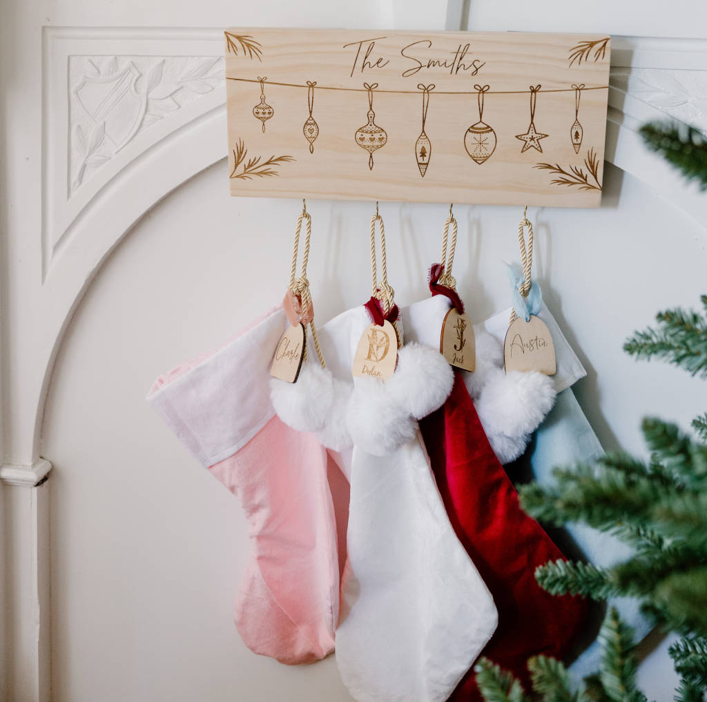 Velvet Christmas Stockings (various colours)