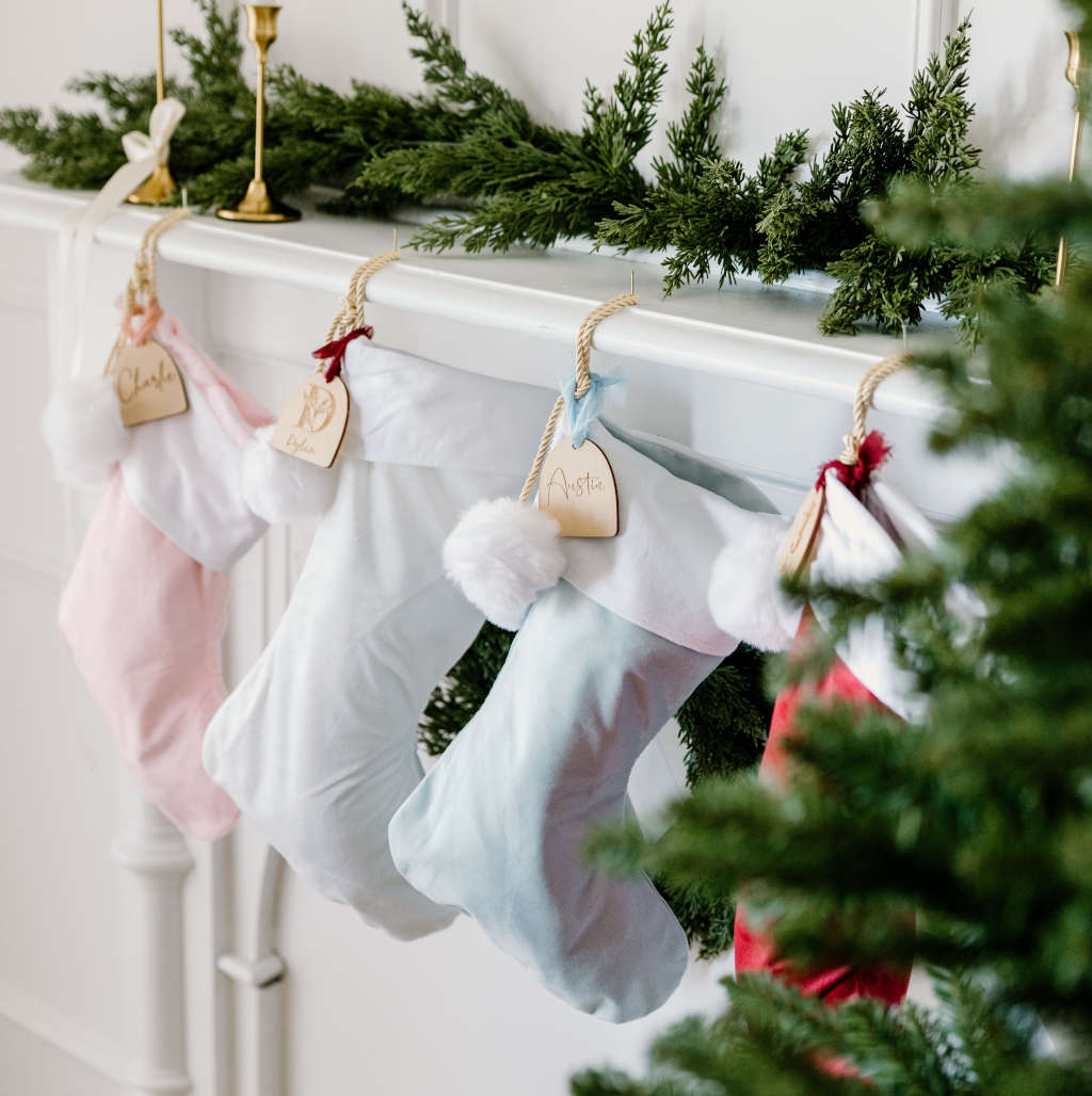 Velvet Christmas Stockings (various colours)