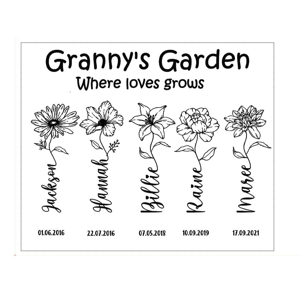 Garden of Grandchildren Plaque