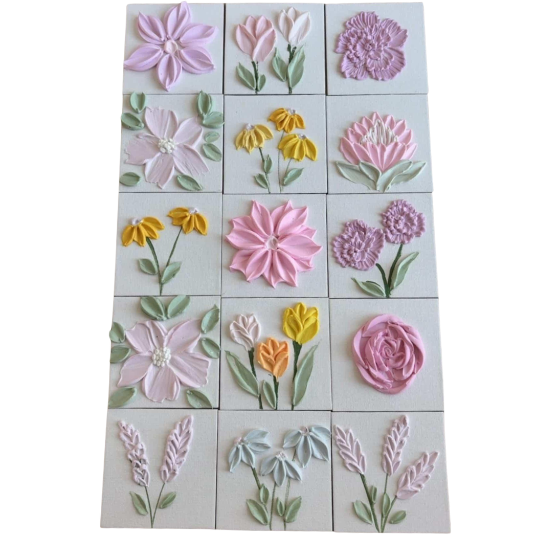 Personalised Floral hand painted Surfboard plaque