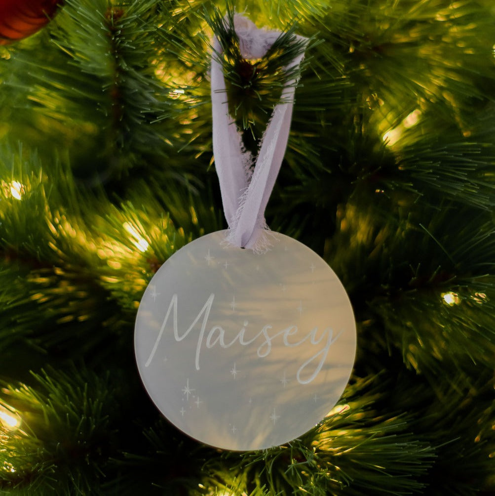 Frosted Personalised Decoration