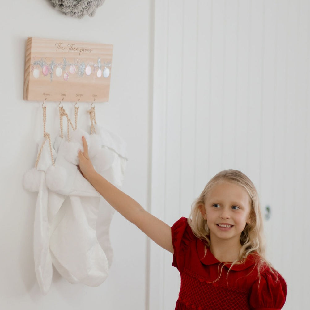 Watercolour Christmas Stocking hanger