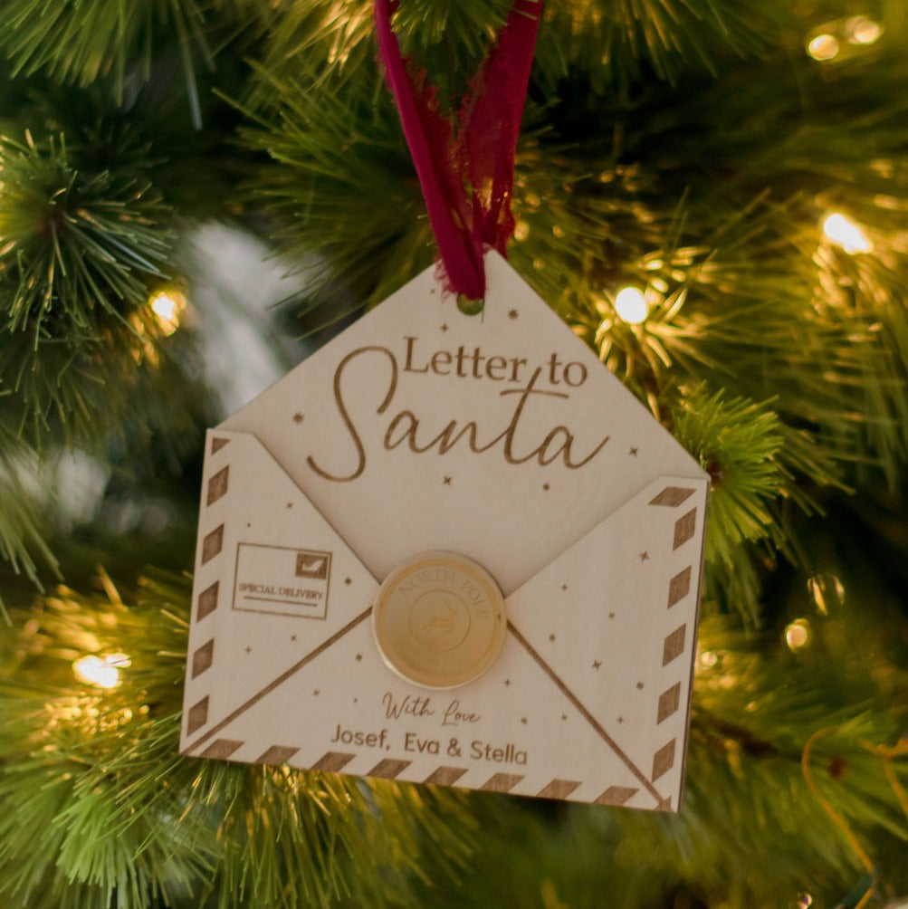 Santa Letter envelope decoration