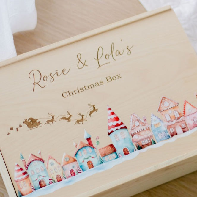 Christmas Box - Watercolour Christmas Village