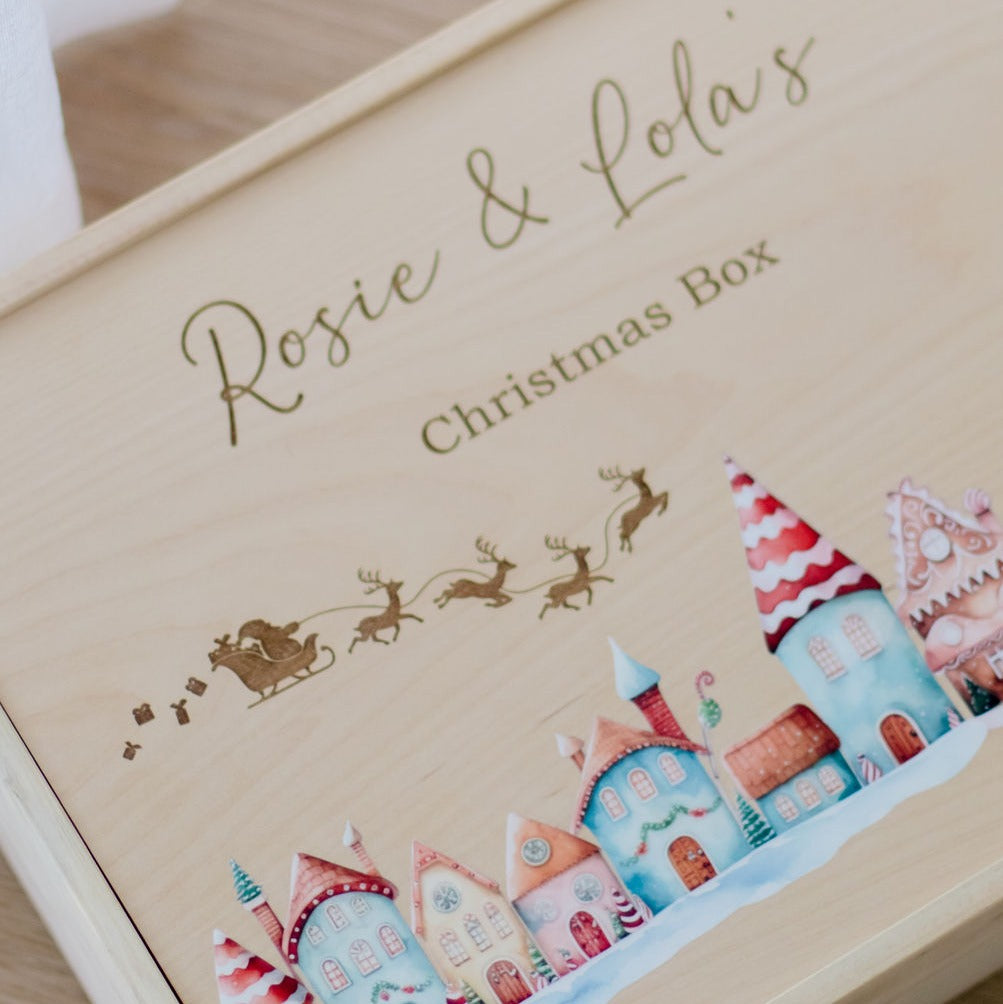 Christmas Box - Watercolour Christmas Village