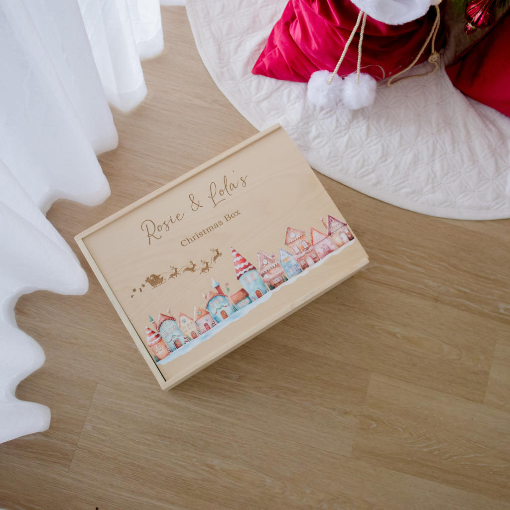 Christmas Box - Watercolour Christmas Village