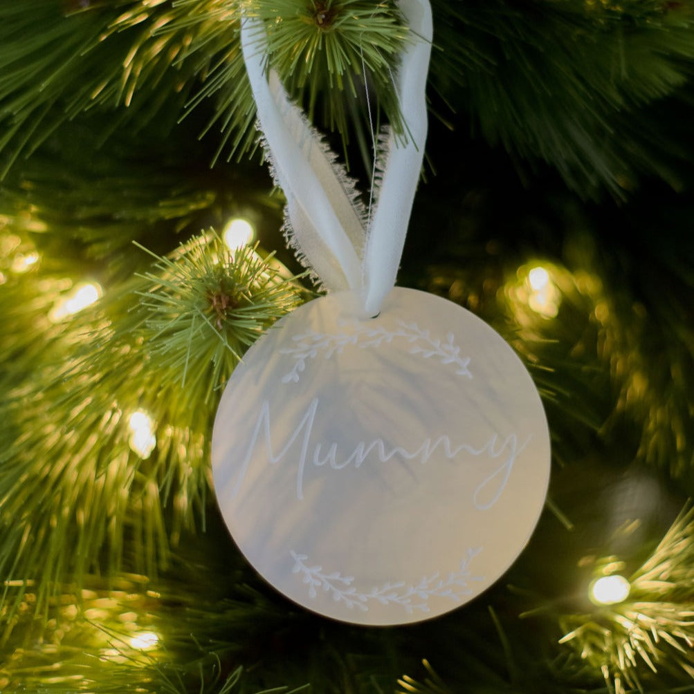 Frosted Personalised Decoration