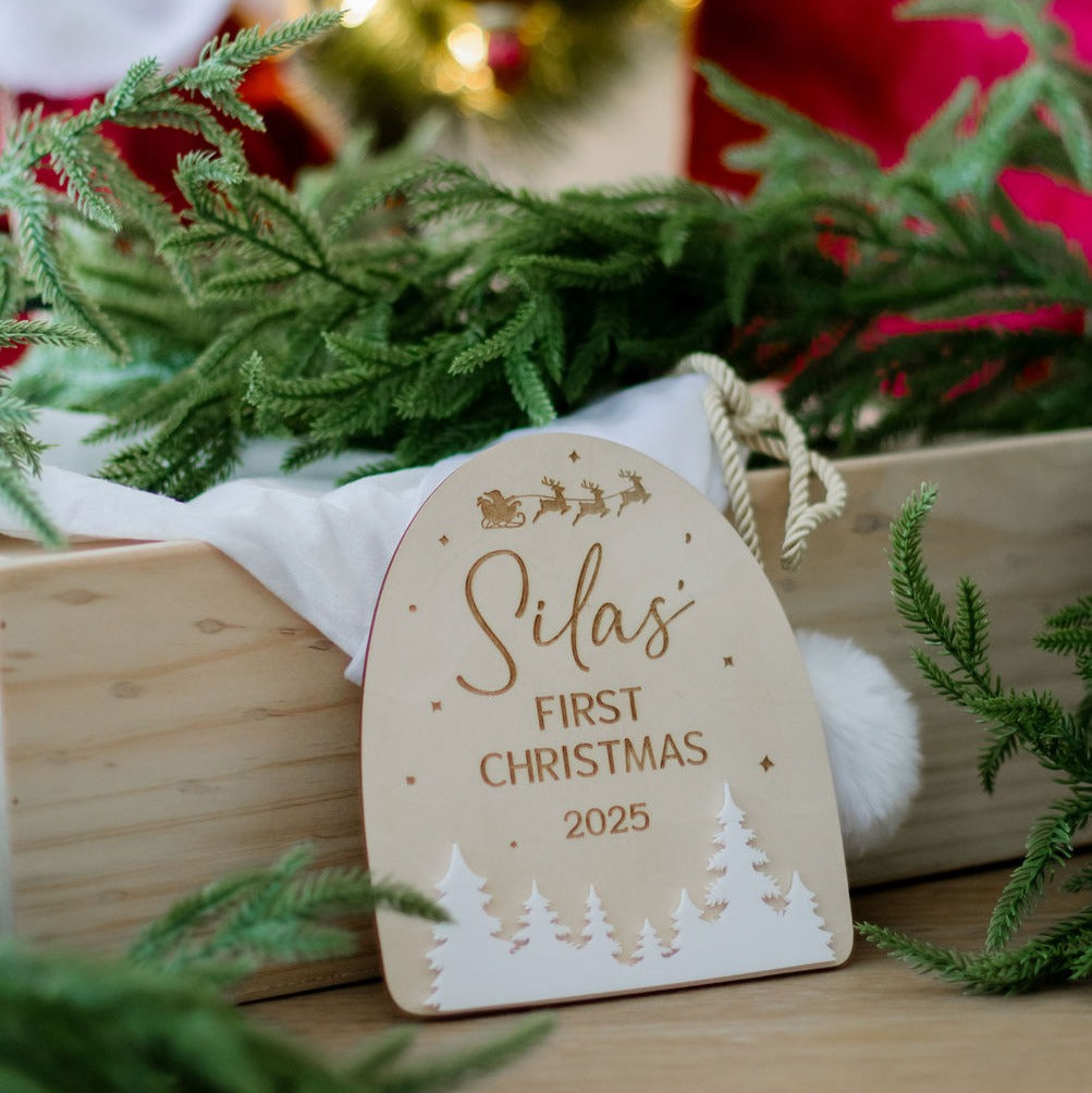 First Christmas Arch - Santa Sleigh &amp; Trees