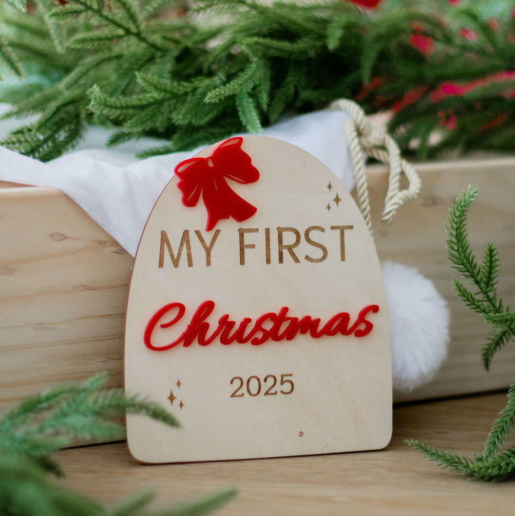 First Christmas Arch - Red Bow