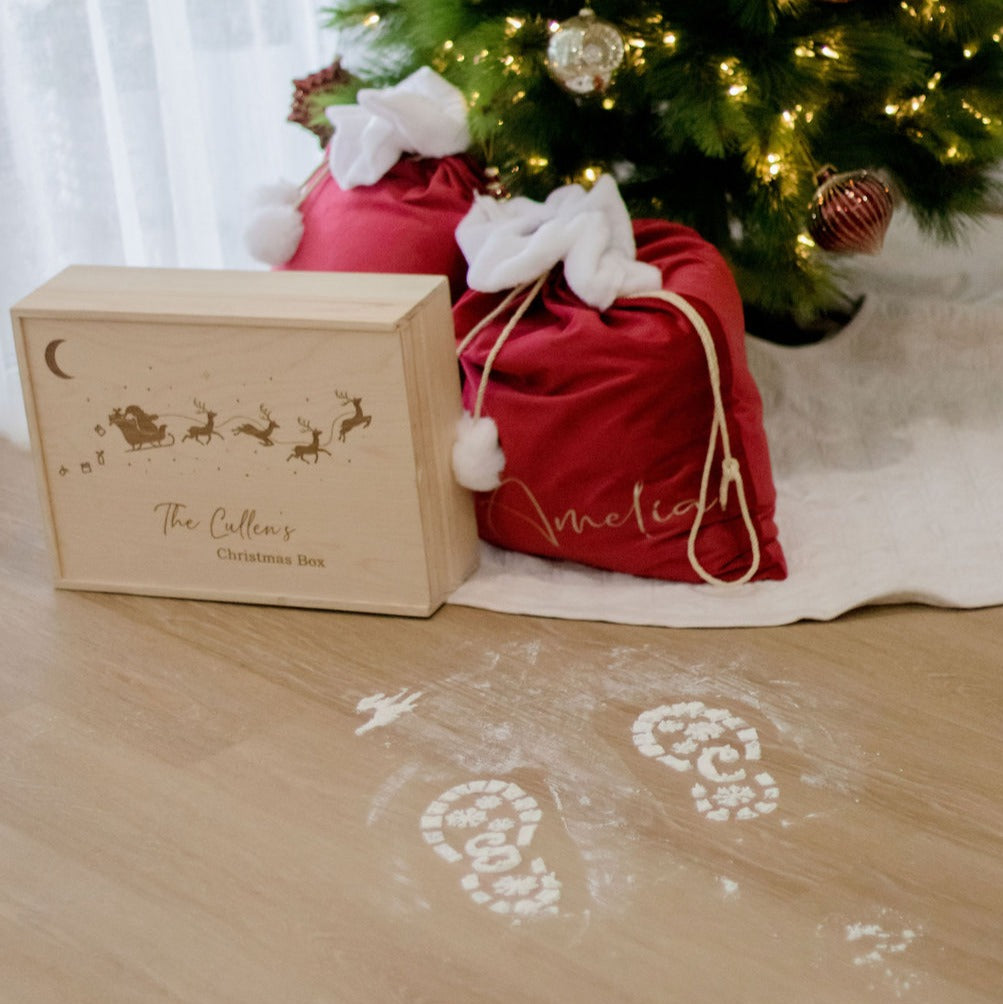 Santa Footprints Stencils