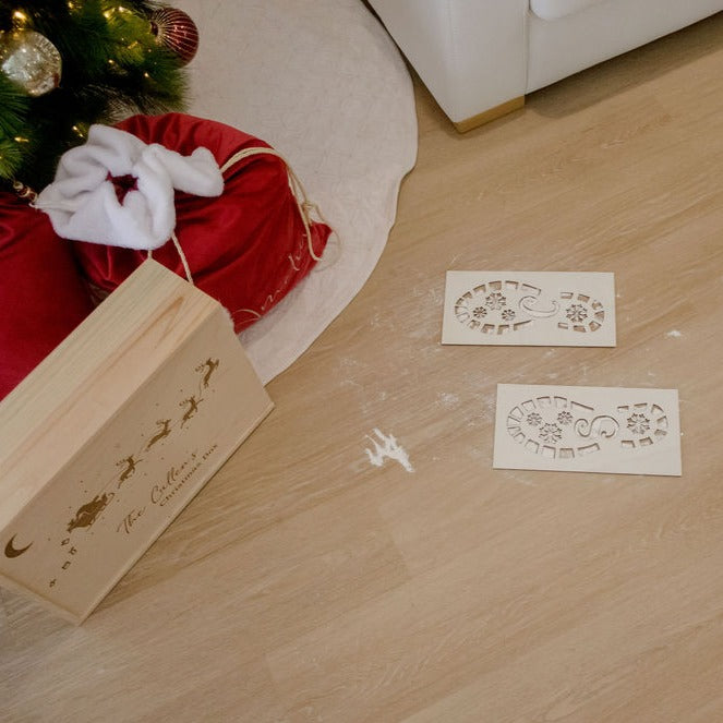 Santa Footprints Stencils