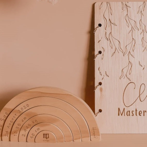 Birth Rainbow &amp; Art Binder Bundle