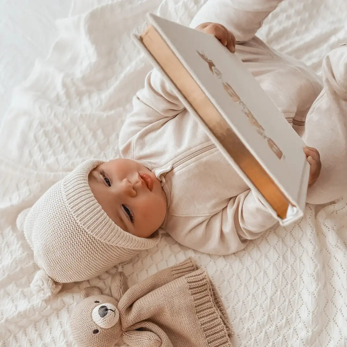 Birth Rainbow &amp; Fox &amp; Fallow - Mini Oatmeal Baby Book Bundle