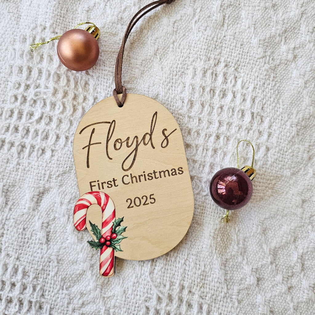 Watercolour 1st Christmas Decoration