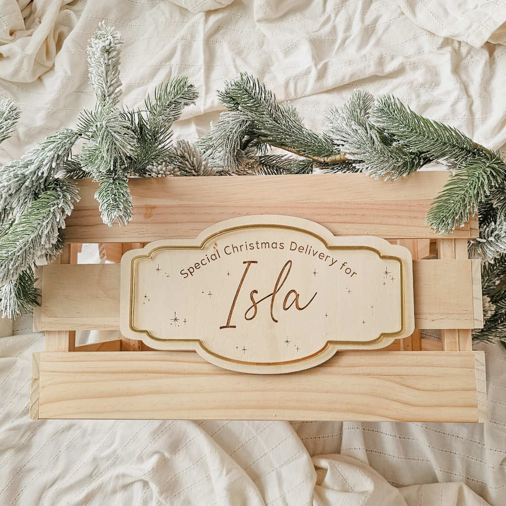 Christmas Crate Plaque