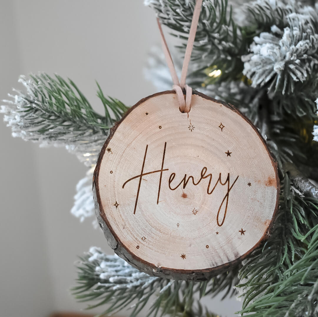Personalised Rustic Christmas Decoration