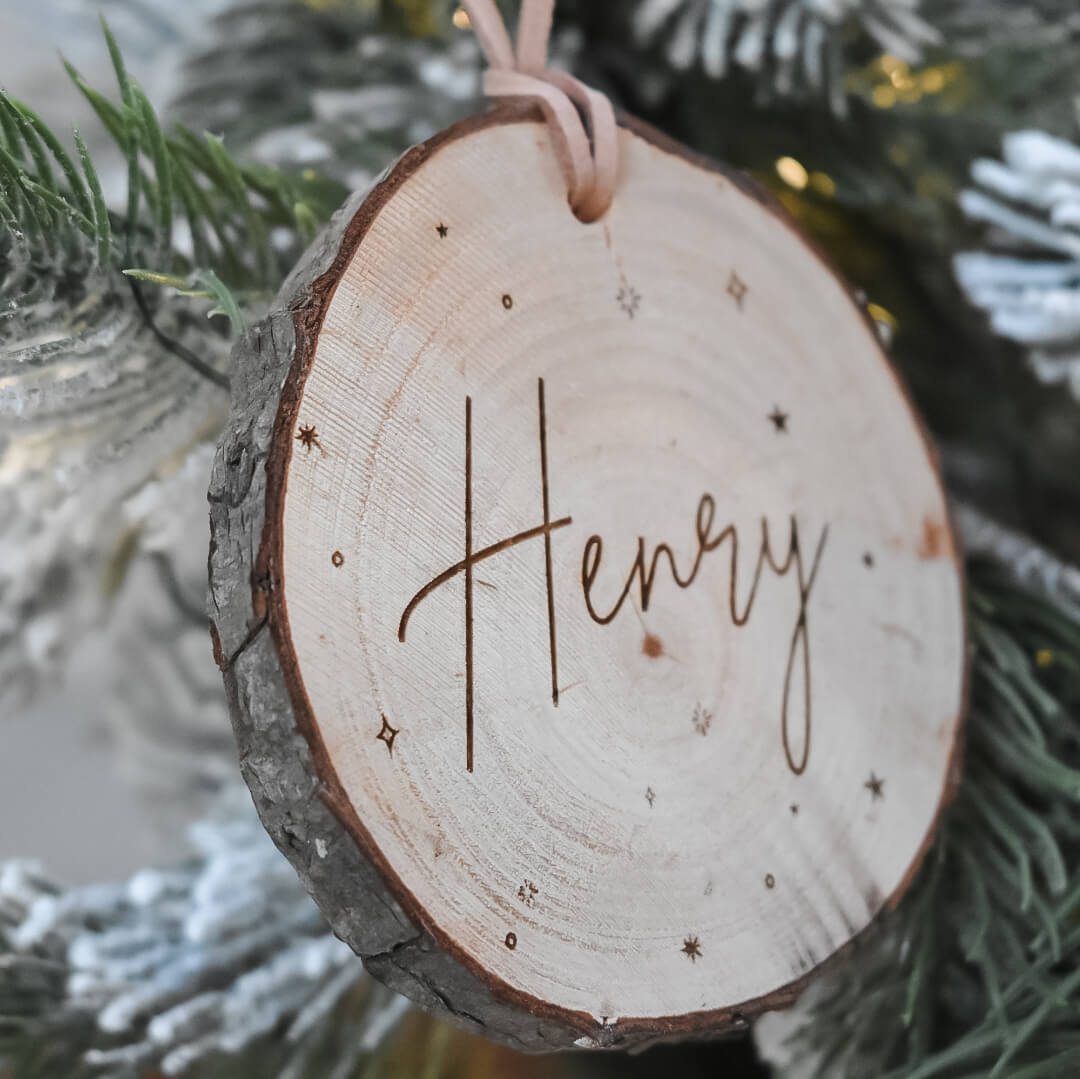 Personalised Rustic Christmas Decoration
