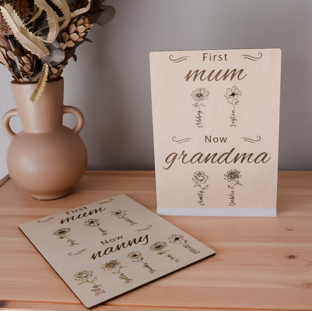 First Mother now Grandmother Plaque