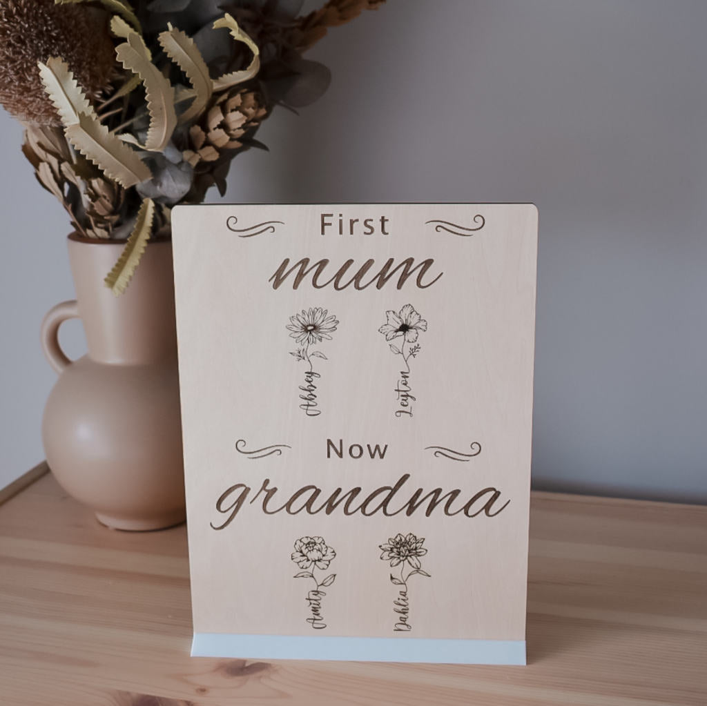 First Mother now Grandmother Plaque