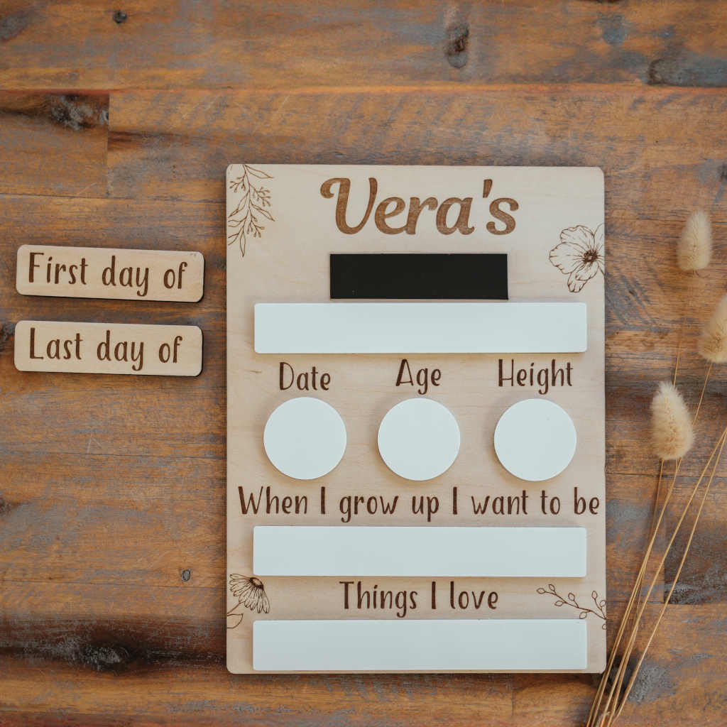 First/Last day of School board