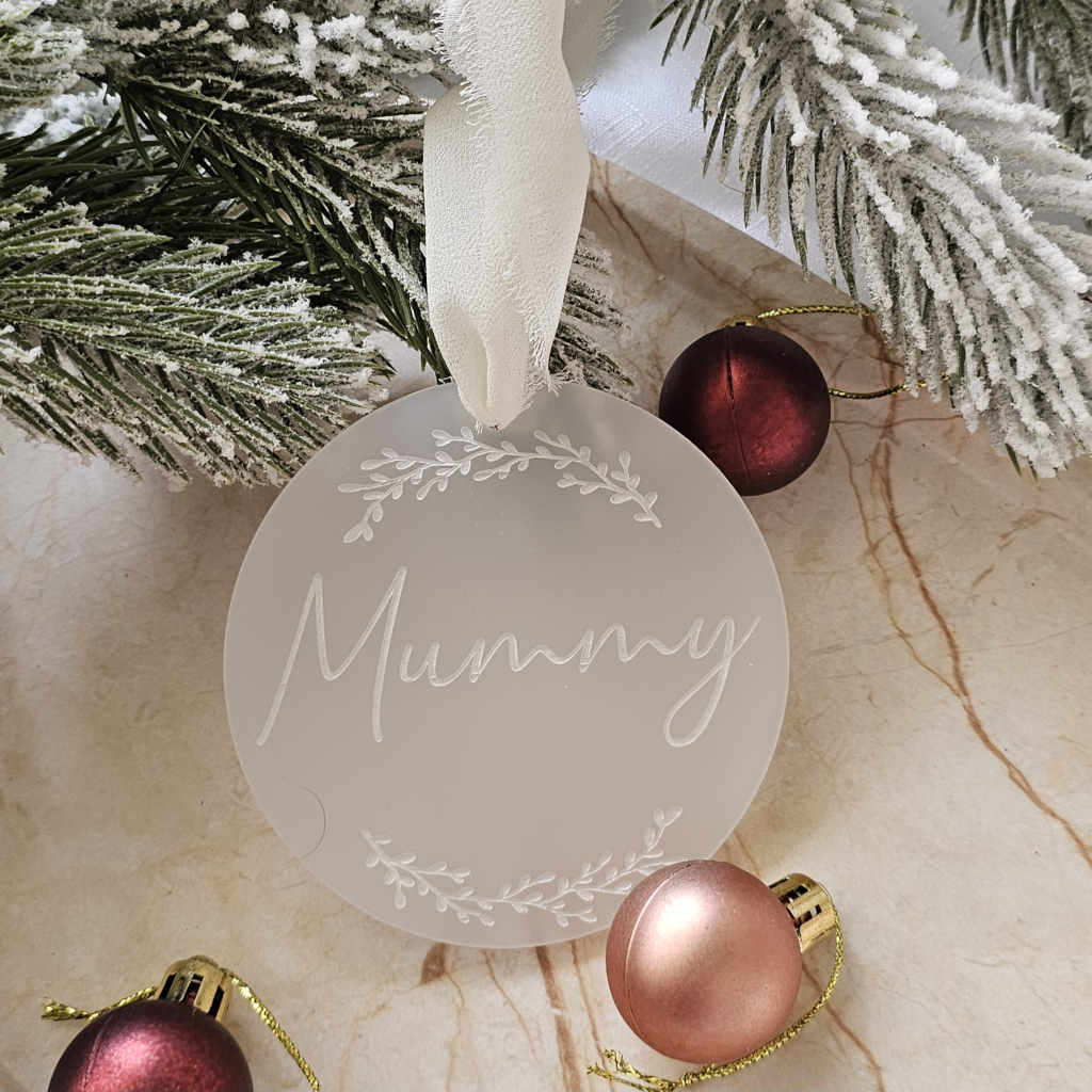 Frosted Personalised Decoration