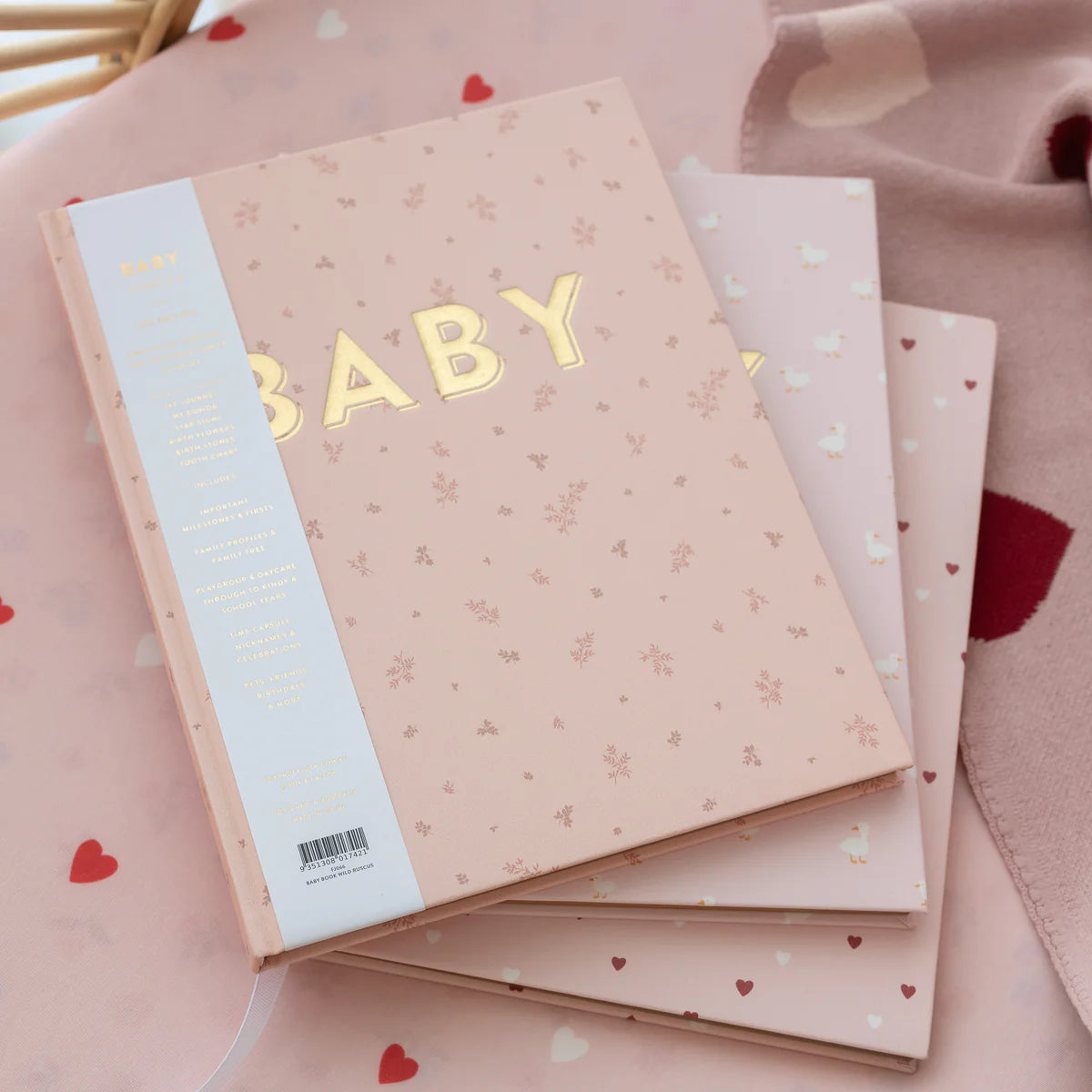 Pink Baby Book. Australian Fox and Fallow Baby Journal. Honeycomb Living