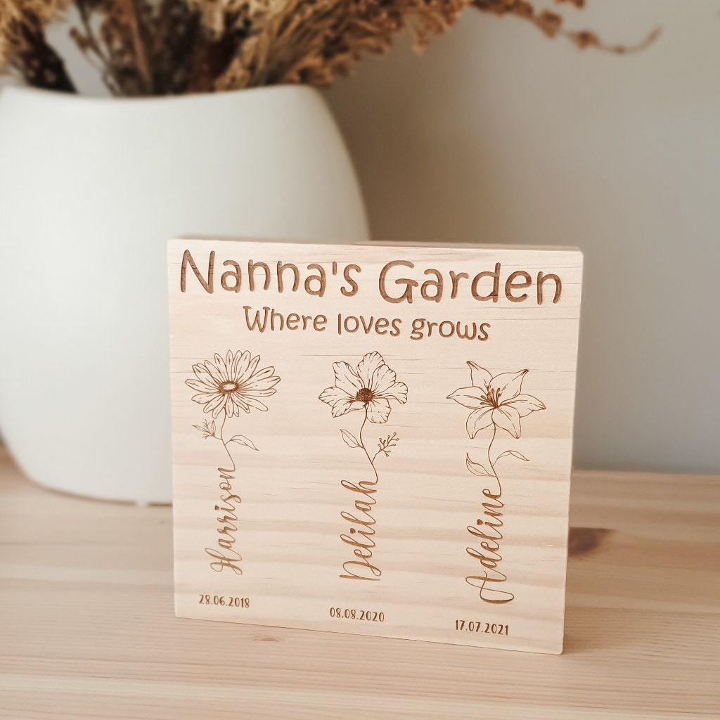 Garden of Grandchildren Plaque