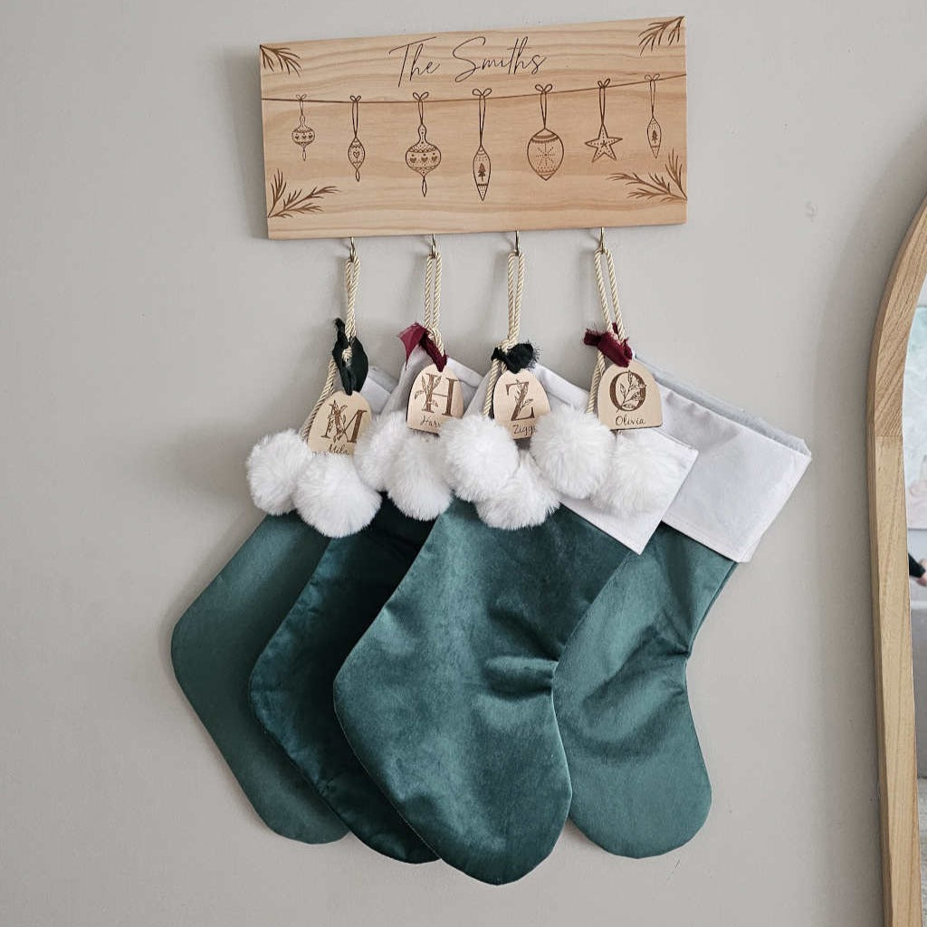 Velvet Christmas Stockings (various colours)