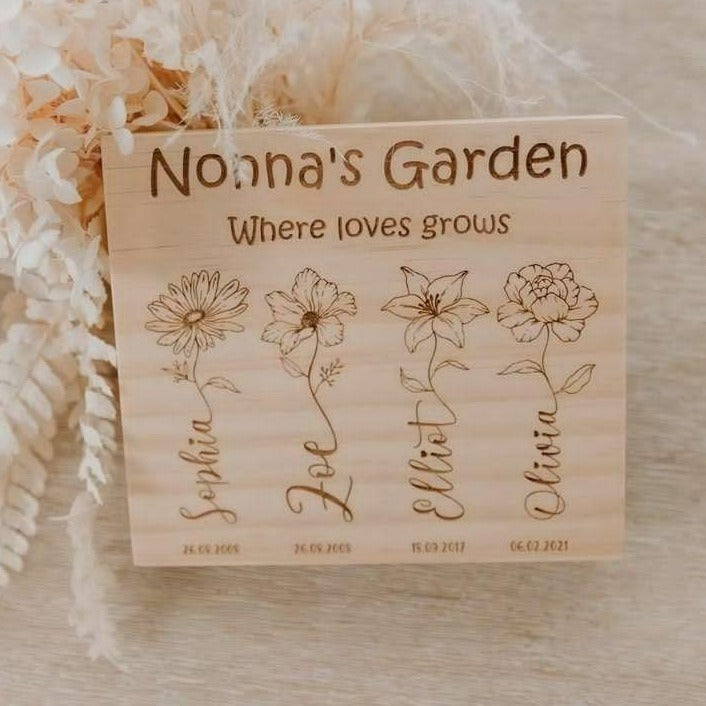Garden of Grandchildren Plaque