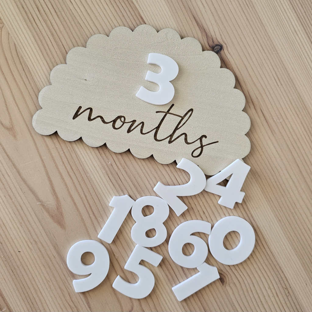Interchangeable Scalloped Milestone cards