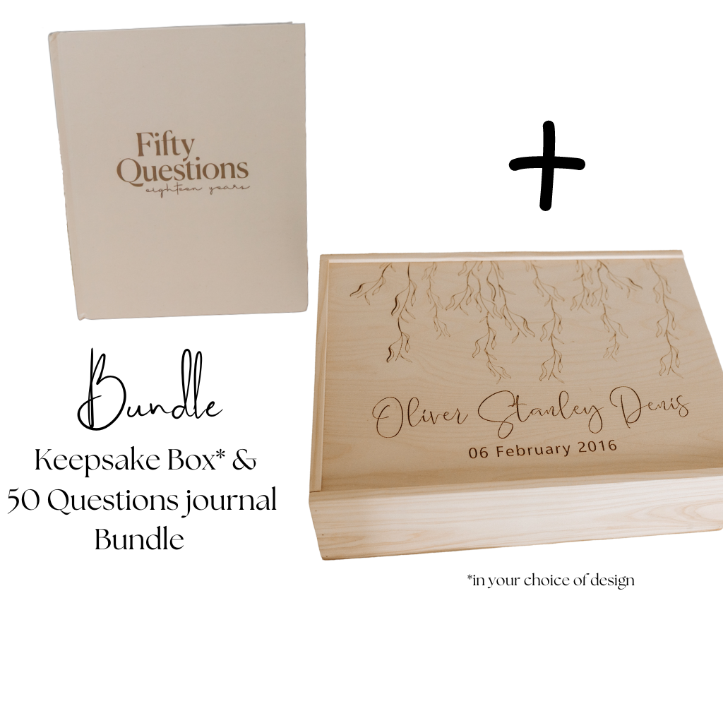 Keepsake Box &amp; 50 Questions Journal Bundle