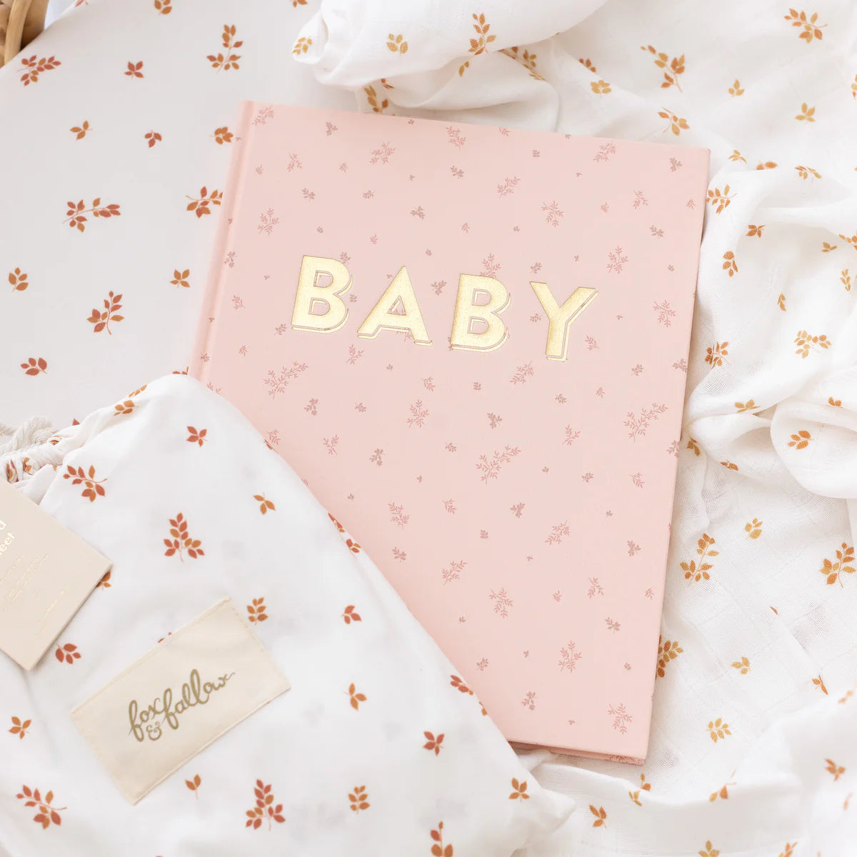 Pink Baby Book. Baby Gift Australia. Honeycomb Living. Fox and Fallow