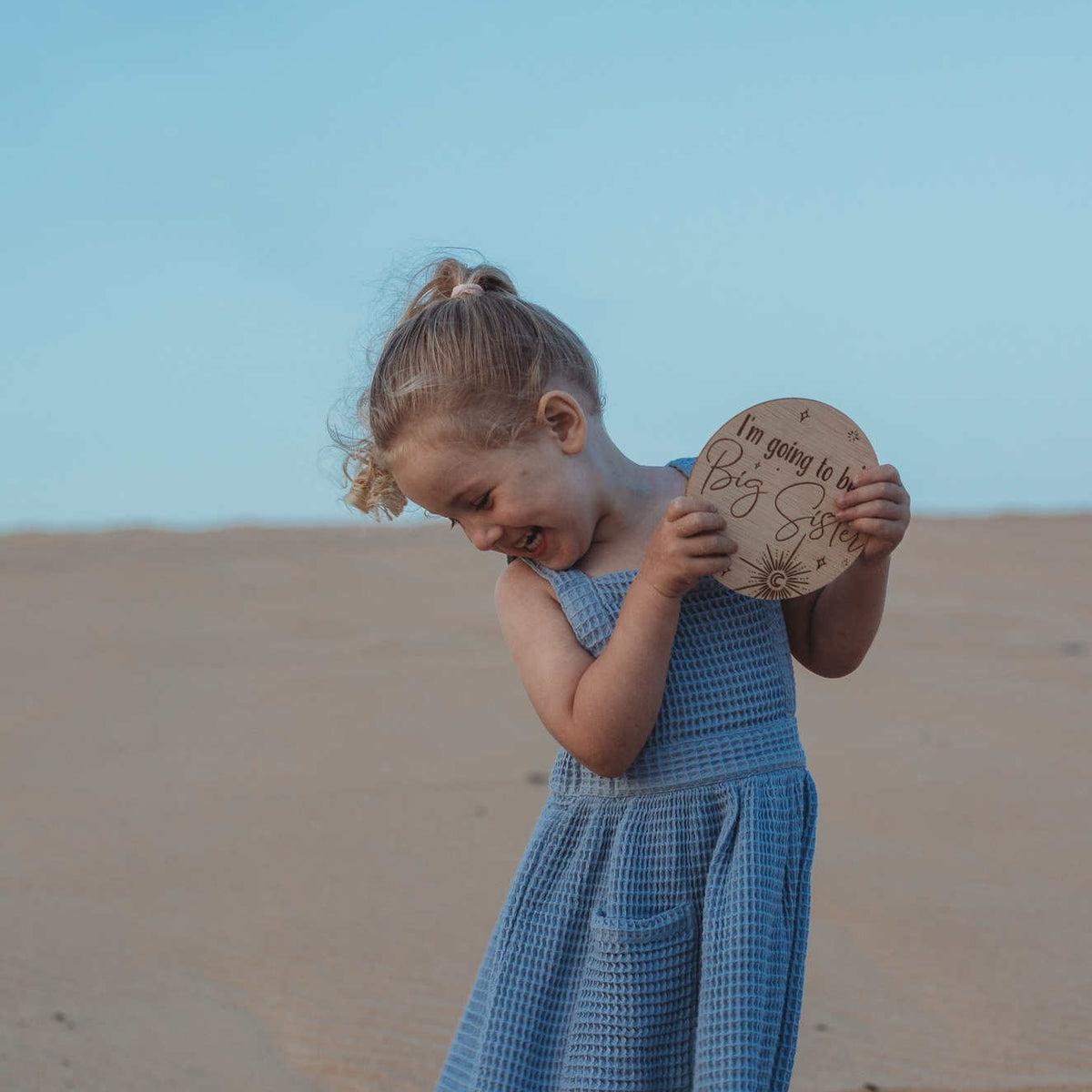 Celestial announcement plaque - Big Sister/Brother Pregnancy announcement
