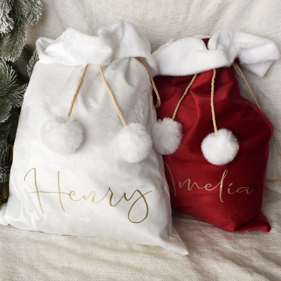 Personalized christmas santa sack outlet
