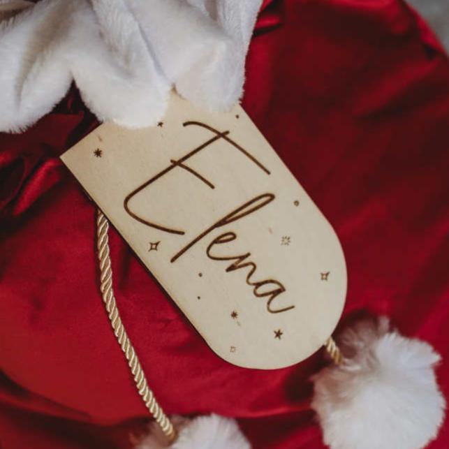 Festive Arch Christmas Tag (Santa sack standalone tag)