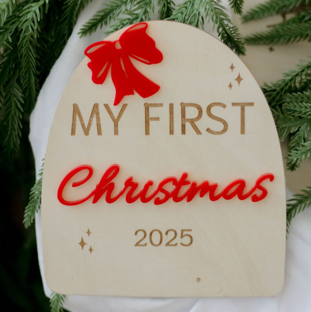 First Christmas Arch - Red Bow