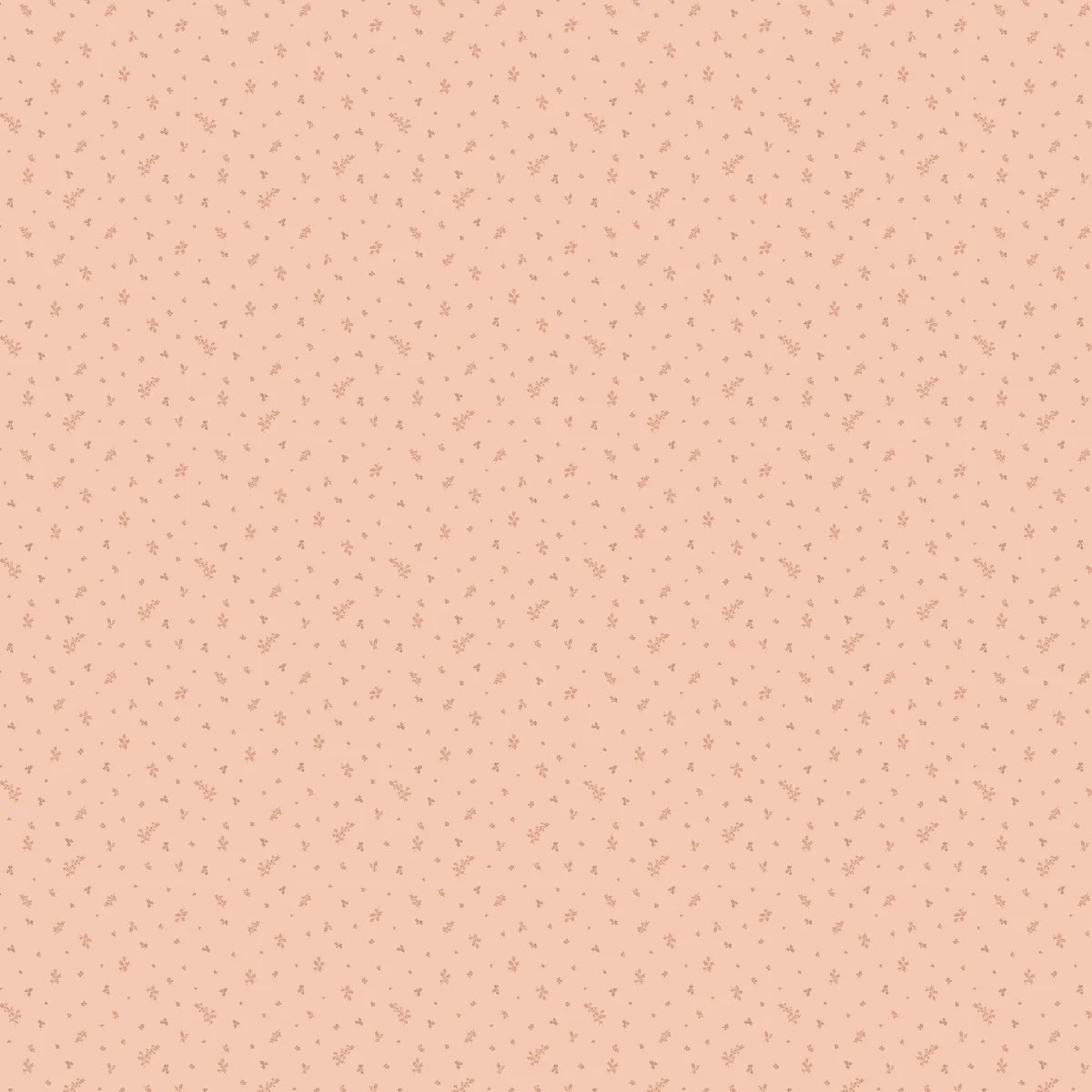 Close up of the Wild Ruscus pink foliage print pattern on
organic muslin fabric