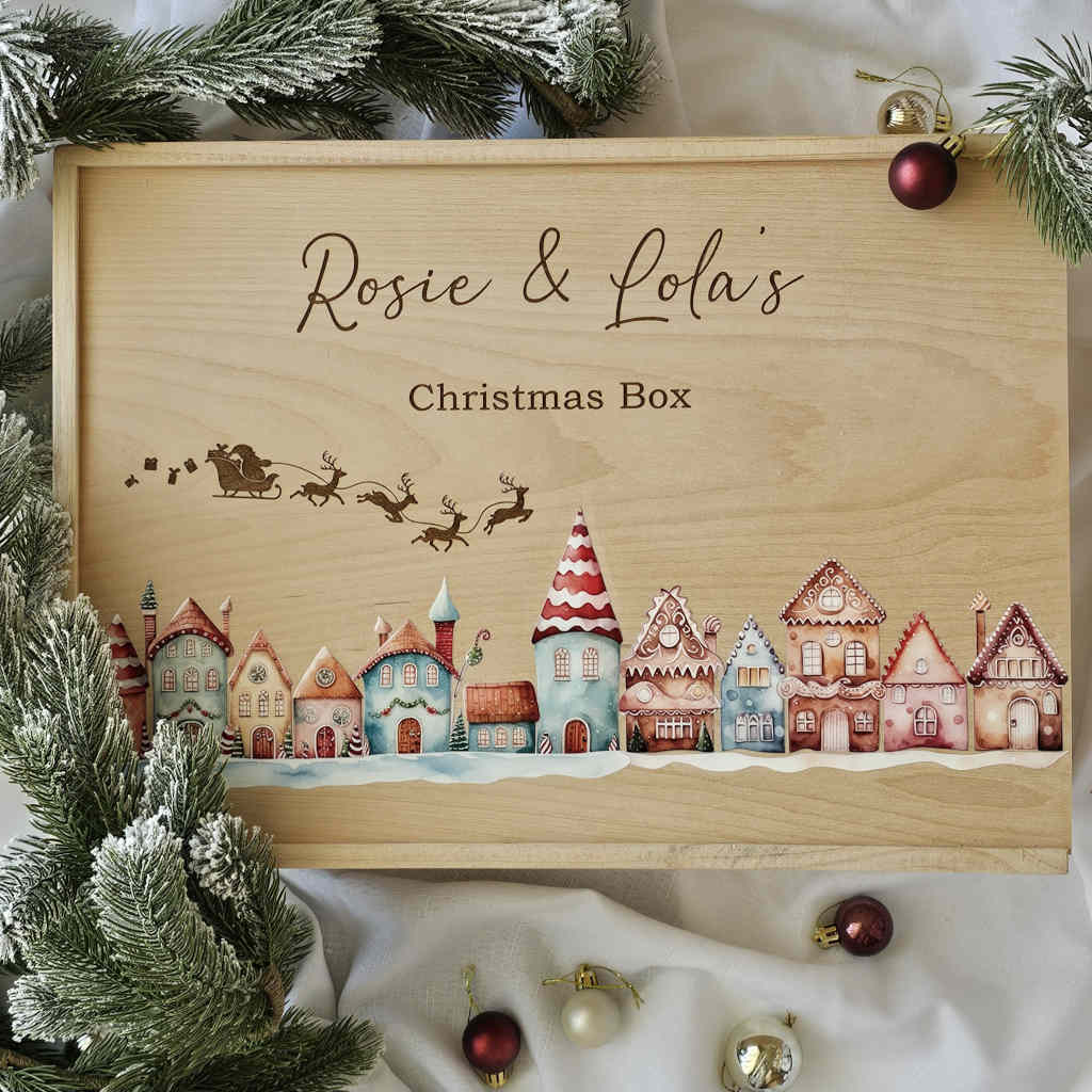 Christmas Box - Watercolour Christmas Village