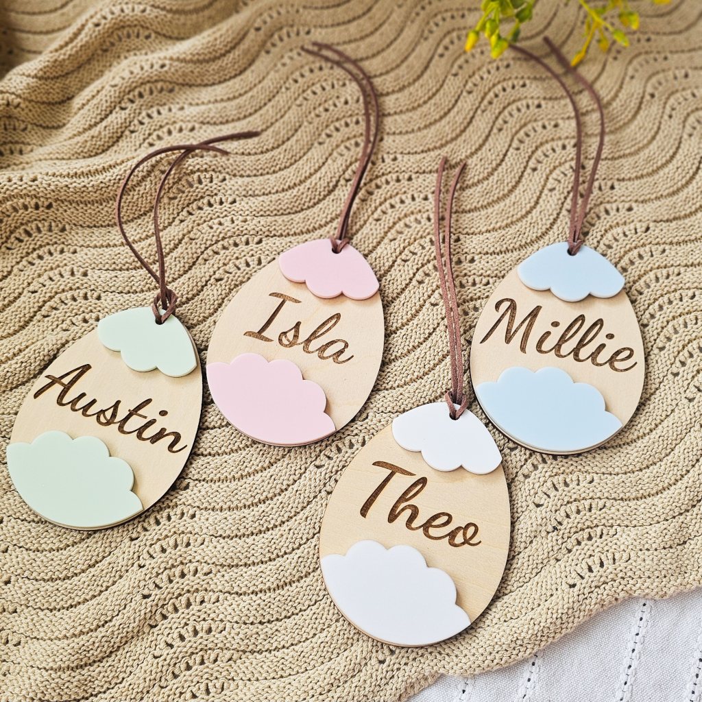 Easter Basket Tags with acrylic