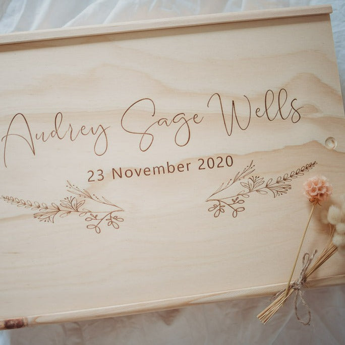Individual Personalised Keepsake Box Lid (only)