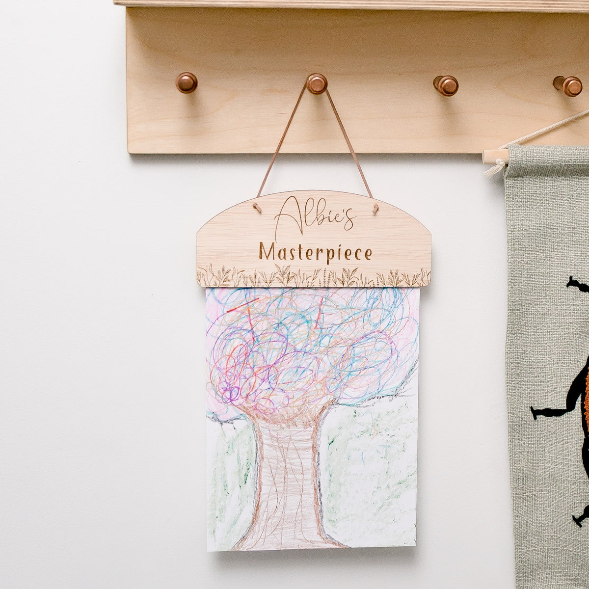 Personalised Art Display Hanger